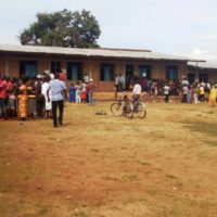 Long queues of voters at “Kibanguiste” polling station in Mutakura neighborhood, Bujumbura