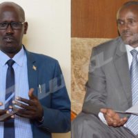 Abel Gashatsi (left) and Tatien Sibomana (right) both defend the ideals of the independence hero despite divisions
