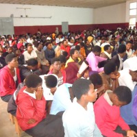 Les élèves du Lycée Sainte Thérèse