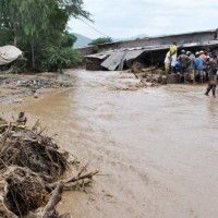 Presque tous les quartiers du nord de la capitale étaient inondés. Ici a Kamenge ©Iwacu