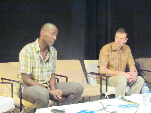 Les réalisateurs Martin Baer et Pascal Capitolin, en discussion a l'IFB ©Iwacu