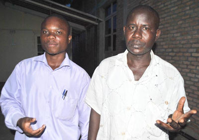 Adrien Ndayiragije (à gauche) et Innocent Habonimana (porte-parole du Frolina) sont révoltés : « Le comportement d’Alexis Ngendakuriyo est inacceptable » ©Iwacu