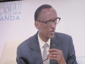 Paul Kagame lors de l’ouverture des assemblées annuelles de la BAD 2014 à Kigali ©Iwacu 