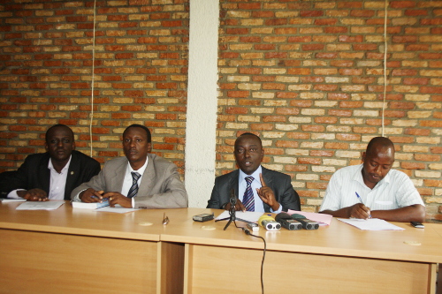 Les représentants de ces organisations lors de la conférence de presse ©Iwacu