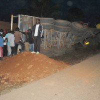 Accident d'un camion sur la route de Gatumba ©Iwacu
