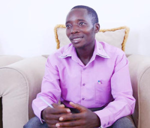 Philbert Nzohabonayo, représentant les étudiants de l’ENS ©Iwacu