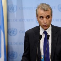 L'ambassadeur adjoint de la France auprès des Nations Unies, Alexis Lamek