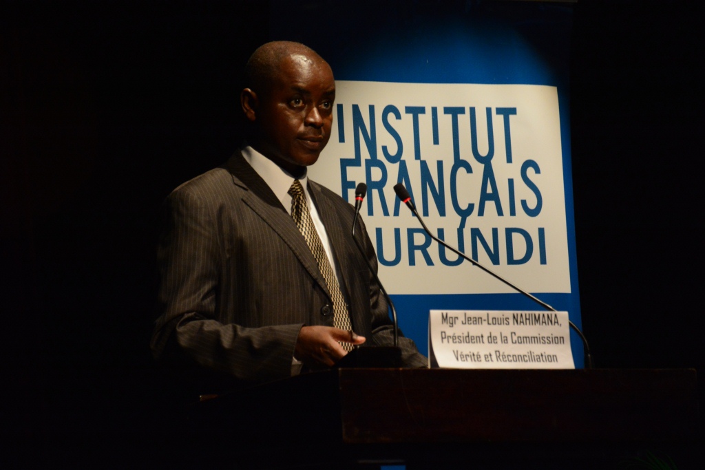 Mgr Jean Louis Nahimana, président de la CVR