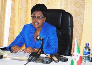 Léocadie Nihazi, ministre des Télécommunicatios, de l’Information, de la Communication et des relations avec le Parlement  ©Iwacu