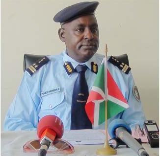 André Ndayambaje, the Director General of the National Police of Burundi