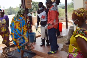 Anyone who sets foot in Kabezi health center  must be disinfected 