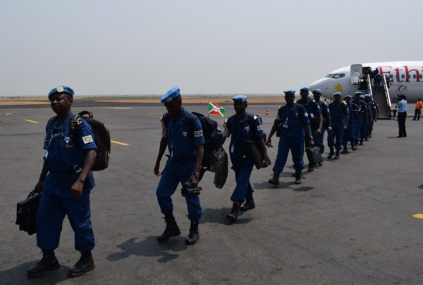 Burundi Formed Police Unit from CAR Arrive at the Bujumbura International Airport 