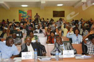 Burundi MPs in Kigobe Congress Hall 