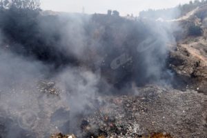 At Kumusenyi site, where expired pharmaceutical products are burnt 