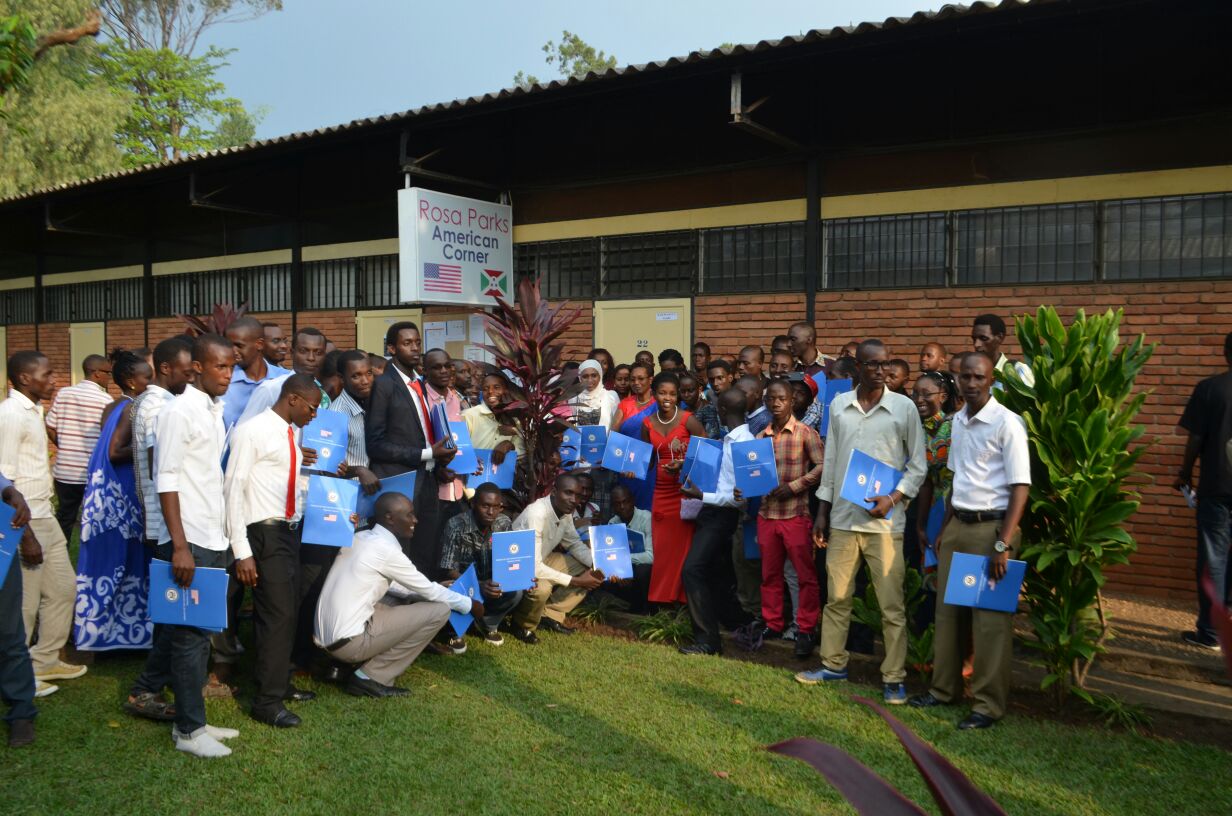 Family picture of participants after receiving certificates 