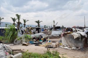 The heavy rain that fell on 8 and 9 October destroyed displaced people’s tents 