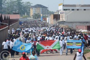 The population of Bujumbura participated in demonstrations against the EINUB report.