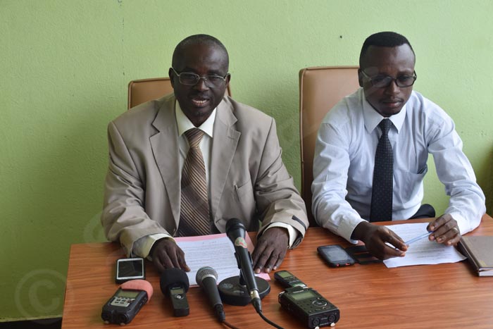 Hamza Venant Burikukiye and Jean Marie Nduwimana, respective chairmen of CAPES+ and PISC-Burundi