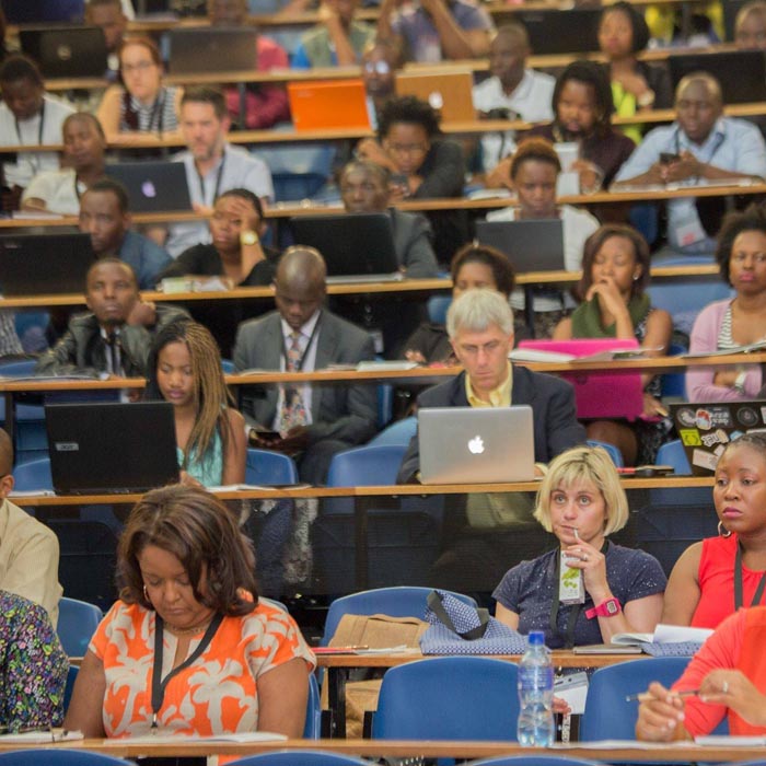 Participants in the African Investigative Journalism workshop during a session on terrorism investigation