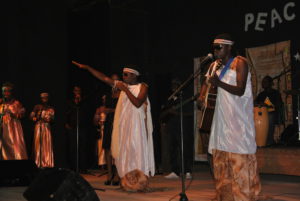 Peace and Love group at a concert in Bujumbura 