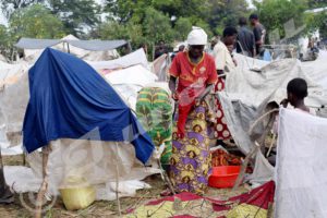 Displaced people from Kagaragara area camping out around Buringa zone office