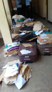 The application files seized by the police were kept in bags