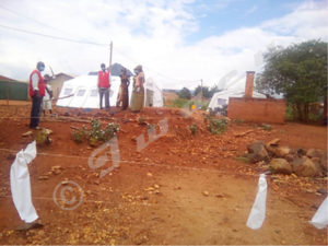 The Red Cross agents on the field helping in the fight against cholera in Cibitoke province 