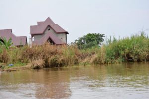 The construction of  buildings such as this violates article 5 of the Water Code in Burundi that forbids  building up to 150 metres from the Tanganyika shoreline.