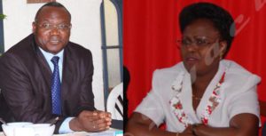 Frédéric Bamvuginyumvira and Alice Nzomukunda , two CNARED members suspended from the governing board. 