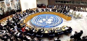 The UN Security Council holding a consultation on Burundi