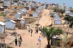 Burundian refugees in Lusenda camp in DR Congo.