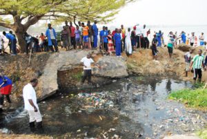 Lake Tanganyika is increasingly polluted due to domestic and industrial waste from Bujumbura city