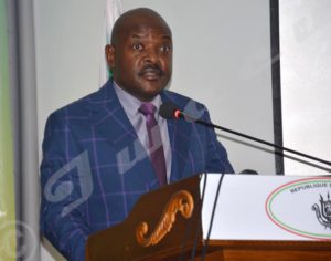 President Pierre Nkurunziza: “Sensitization to HIV/AIDS must be stepped up”.