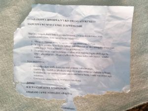 Unlike the threat she received last March that was painted in blood on the wall, the new threat was issued in a letter supposedly signed by an identified police commissioner. 