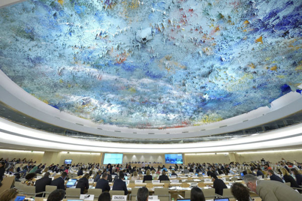 The UN Human Rights Council meeting in Geneva to study the report of the Commission of Inquiry on Burundi.