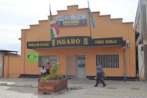 One of the foreign currency exchange agencies in Bujumbura