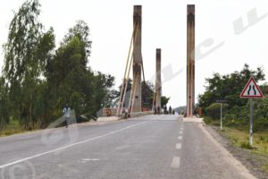 Rusizi Bridge at the entrance to the Gatumba area.