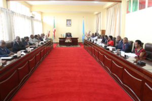 Members of Burundi Government in cabinet meeting 