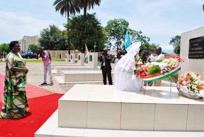 The grave of President Melchior Ndadaye and his aides 