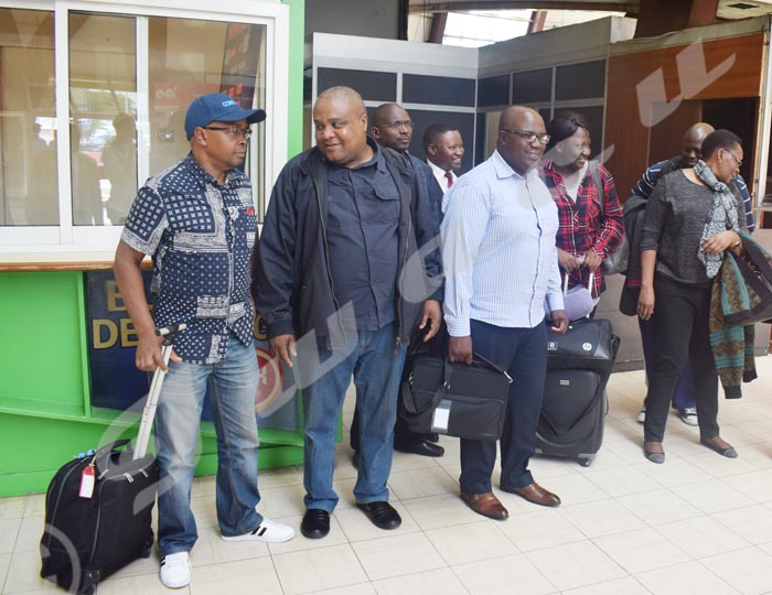 COMESA staff members at Bujumbura International Airport, 14 December 2017.