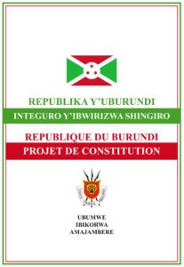 Draft revision of the Constitution, submitted to the referendum of May 2018 to replace the 2005 Constitution.