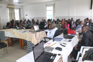 Participants following the presentation