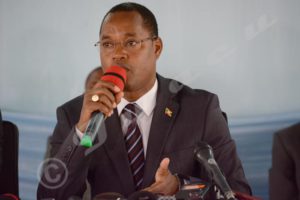 Edouard Nduwimana, Burundian Ombudsman explaining the content of the draft constitution to Bujumbura inhabitants