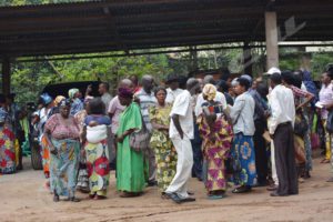 Kamenge residents coming to follow up their case at the ministry of environment 