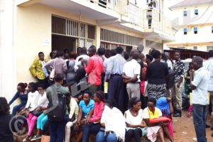 People queuing to get registered at Kamenge registration office in Ntahangwa Commune
