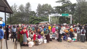 Burundian asylum seekers in Kamanyola camp 