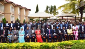 Participants in the meeting of the 16th annual meeting of the African Association of Lawyers of Banking and Financial Institutions held in Bujumbura 