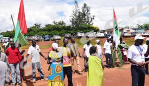 Activists of CNDD-FDD party blocked the exits to the stadium of Muremera.