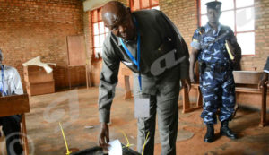 Agathon Rwasa voting.