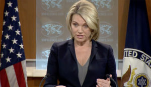 Heather Nauert, Spokesperson for the US department of State